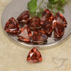 Gemas de Granate piropo Rojo medio natural de 3.18 ct, Trillón, VS