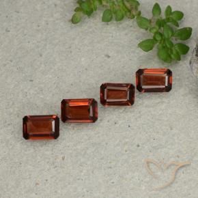 Gemas de Granate piropo Rojo oscuro natural de 2.04 ct, Corte Octágono / Esmeralda, VS