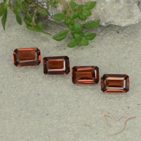 Gemas de Granate piropo Rojo oscuro natural de 1.81 ct, Corte Octágono / Esmeralda, VS