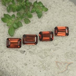 Gemas de Granate piropo Rojo medio natural de 2.16 ct, Corte Octágono / Esmeralda, VS