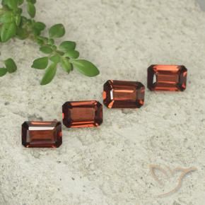 Gemas de Granate piropo Rojo medio natural de 2.11 ct, Corte Octágono / Esmeralda, VS