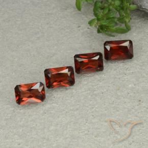 Gemas de Granate piropo Rojo oscuro natural de 2.88 ct, Corte Octágono / Esmeralda, VVS-VS