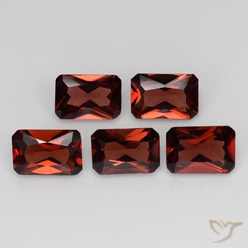 2.76ctw Natural Rojo oscuro Granate piropo, corte esmeralda, VVS-VS