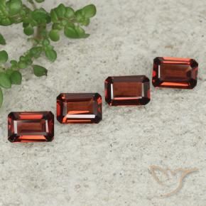 Gemas de Granate piropo Rojo oscuro natural de 2.54 ct, Corte Octágono / Esmeralda, VVS-VS