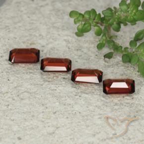 Gemas de Granate piropo Rojo oscuro natural de 2.54 ct, Corte Octágono / Esmeralda, VVS-VS