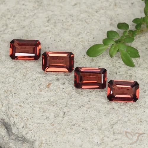 2.12ctw Natural Rojo escarlata Granate piropo, corte esmeralda, VVS-VS