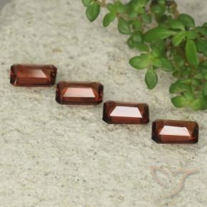 Gemas de Granate piropo Rojo medio natural de 1.99 ct, Corte Octágono / Esmeralda, VS
