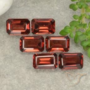 Gemas de Granate piropo Rojo escarlata natural de 3.60 ct, Corte Octágono / Esmeralda, VS