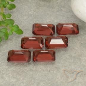 Gemas de Granate piropo Rojo escarlata natural de 3.60 ct, Corte Octágono / Esmeralda, VS