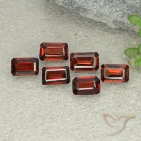 Gemas de Granate piropo Rojo oscuro natural de 3.04 ct, Corte Octágono / Esmeralda, VS