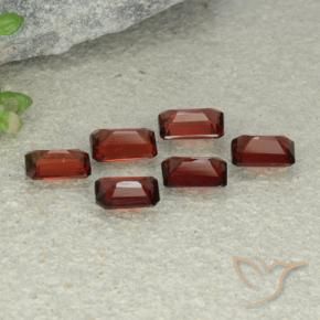 Gemas de Granate piropo Rojo oscuro natural de 3.04 ct, Corte Octágono / Esmeralda, VS