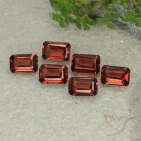 Gemas de Granate piropo Rojo oscuro natural de 3.31 ct, Corte Octágono / Esmeralda, VS