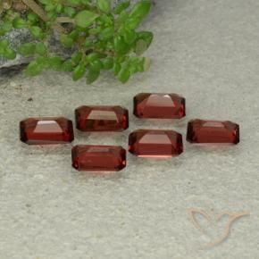 Gemas de Granate piropo Rojo oscuro natural de 3.31 ct, Corte Octágono / Esmeralda, VS
