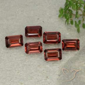 Gemas de Granate piropo Rojo oscuro natural de 3.38 ct, Corte Octágono / Esmeralda, VS