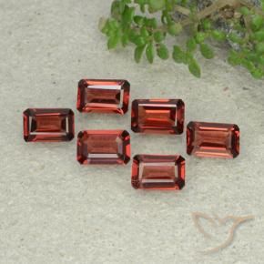 Gemas de Granate piropo Rojo oscuro natural de 3.03 ct, Corte Octágono / Esmeralda, VS