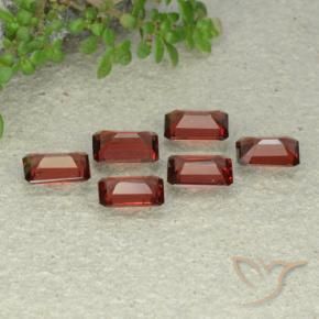 Gemas de Granate piropo Rojo oscuro natural de 3.03 ct, Corte Octágono / Esmeralda, VS