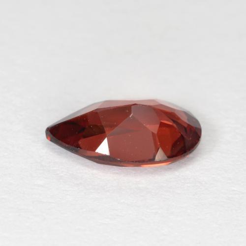 Granate Piropo Rojo medio natural de 0.90 ct, En forma de pera, VVS-VS