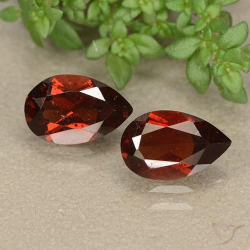 2.02ctw Natural Rojo merlot Granate piropo, En forma de pera, VS
