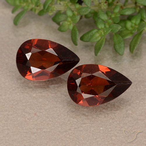 1.98ctw Natural Rojo merlot Granate piropo, En forma de pera, VVS-VS