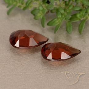 Gemas de Granate piropo Rojo merlot natural de 1.98 ct, En forma de pera, VVS-VS