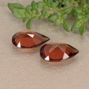 Gemas de Granate Piropo Roja natural de 1.60 ct, En forma de pera, VS