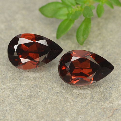 2.01ctw Natural Rojo merlot Granate piropo, En forma de pera, VVS-VS