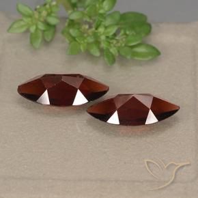 Gemas de Granate piropo Rojo oscuro natural de 3.70 ct, Marquesa, VVS-VS