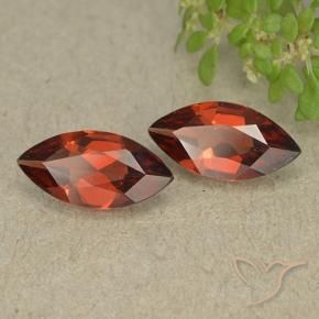 Gemas de Granate piropo Rojo claro natural de 1.80 ct, Marquesa, VVS-VS