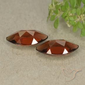 Gemas de Granate piropo Rojo oscuro natural de 2.56 ct, Marquesa, VVS-VS