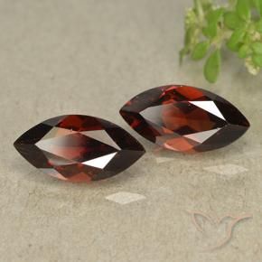 Gemas de Granate piropo Rojo oscuro natural de 2.73 ct, Marquesa, VVS-VS