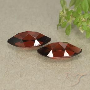 Gemas de Granate piropo Rojo oscuro natural de 2.73 ct, Marquesa, VVS-VS