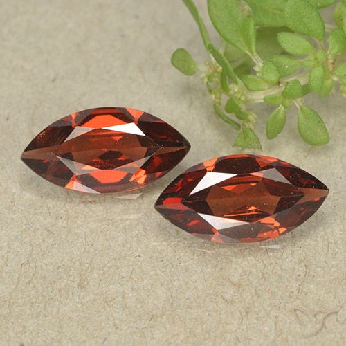 2.18ctw Natural Rojo grosella Granate piropo, Marquesa, VVS-VS