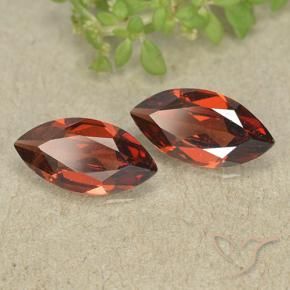 Gemas de Granate piropo Rojo grosella natural de 2.18 ct, Marquesa, VVS-VS