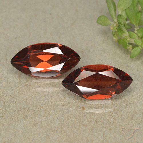 2.12ctw Natural Rojo sangría Granate piropo, Marquesa, VVS-VS