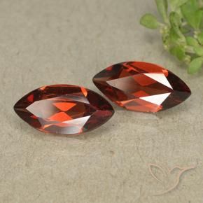 Gemas de Granate piropo Rojo sangría natural de 2.12 ct, Marquesa, VVS-VS