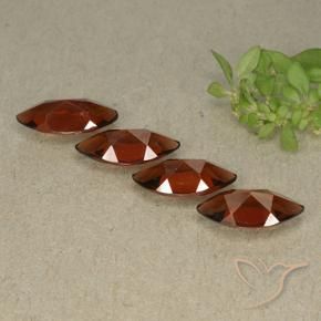 Gemas de Granate piropo Rojo sangría natural de 4.69 ct, Marquesa, VVS-VS