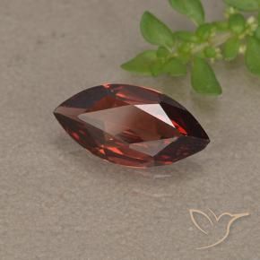 Granate piropo rojo natural de 1,04 ct, marquesa, VVS-VS