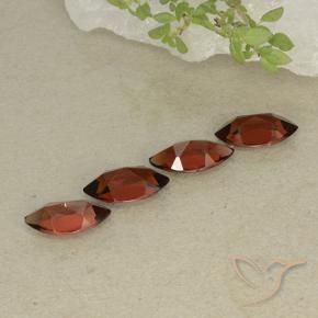 Gemas de Granate piropo Rojo oscuro natural de 5.08 ct, Marquesa, VVS-VS