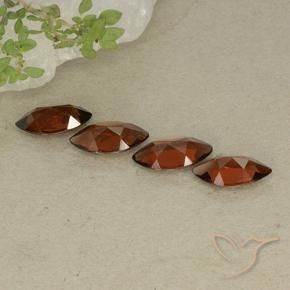Gemas de Granate piropo Rojo medio natural de 4.69 ct, Marquesa, VVS-VS