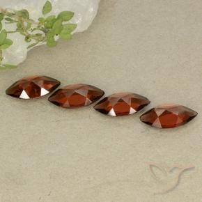 Gemas de Granate piropo Rojo oscuro natural de 4.05 ct, Marquesa, VVS-VS