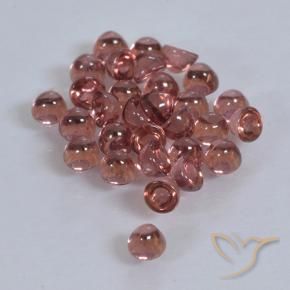 Gemas de Granate piropo Rojo oscuro natural de 2.00 ct, Redondo, Transparente