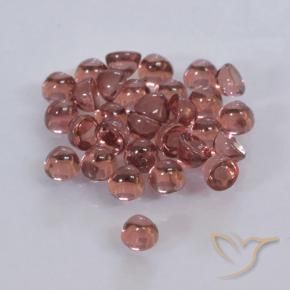 Gemas de Granate piropo Rojo oscuro natural de 2.00 ct, Redondo, Transparente