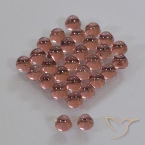Gemas de Granate piropo Rojo cálido natural de 2.04 ct, Redondo, Transparente