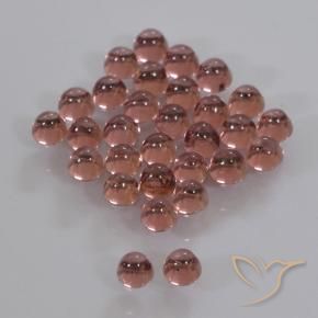 Gemas de Granate piropo Rojo medio natural de 1.99 ct, Redondo, Transparente