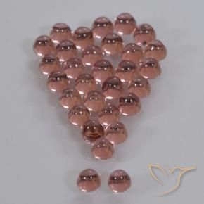 Gemas de Granate piropo Rojo medio natural de 1.99 ct, Redondo, Transparente