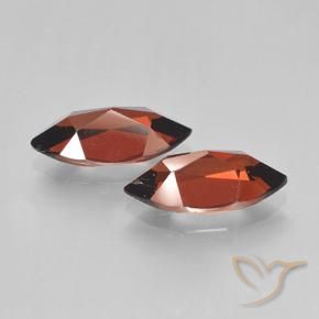 Gemas de Granate piropo Rojo oscuro natural de 4.00 ct, Marquesa, VVS-VS