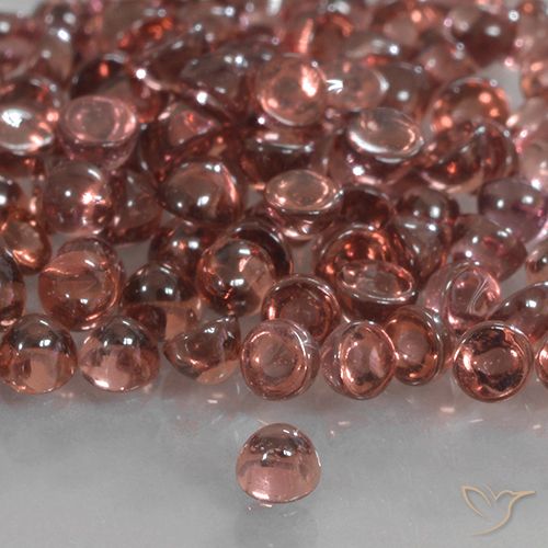0.07ct Natural Tono rojo escarlata Granate piropo, Redondo, Transparente