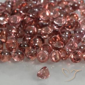 Granate piropo Tono rojo escarlata natural de 0.07 ct, Redondo, Transparente