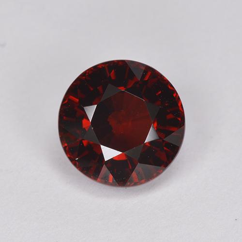 Granate Piropo Roja natural de 2.18 ct, Corte Redondo, VVS-VS
