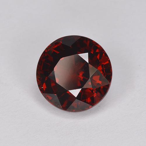Granate Piropo Roja natural de 2.18 ct, Corte Redondo, VVS-VS